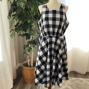 Lane Bryant 2x 18 Buffalo Check Circle Dress D